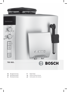Käyttöohje Bosch TES50321RW Espressokeitin