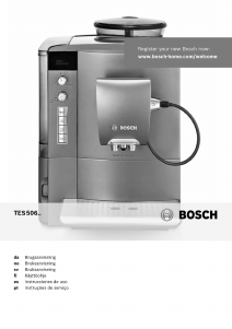Bruksanvisning Bosch TES50621RW Espressomaskin