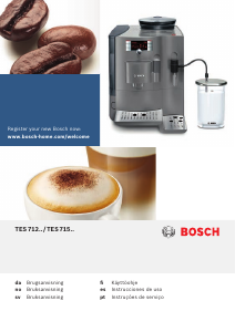 Manual Bosch TES71525RW Máquina de café expresso