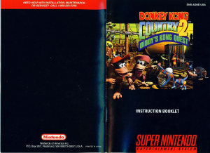 Bruksanvisning Nintendo SNES Donkey Kong Country 2 - Diddys Kong Quest
