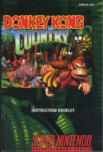 Handleiding Nintendo SNES Donkey Kong Country