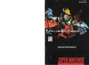 Handleiding Nintendo SNES Killer Instinct