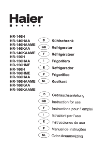 Bedienungsanleitung Haier HR-146KAA Kühlschrank