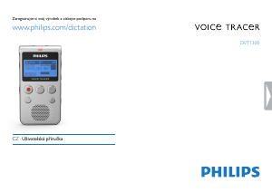 Manuál Philips DVT1300 Voice Tracer Audiozáznamník
