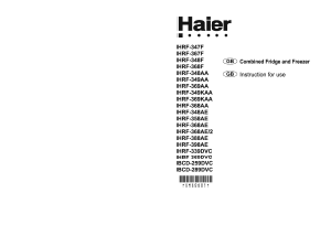 Handleiding Haier HRF-348AE Koelkast