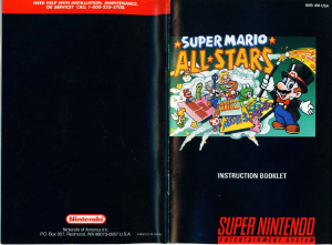 Handleiding Nintendo SNES Super Mario All-Stars