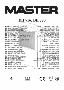 Manuál Master DH 716 Vysoušeč