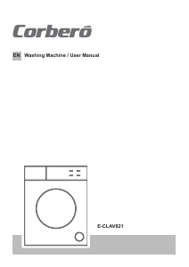 Handleiding Corberó E-CLAV821 Wasmachine