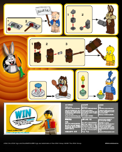 Manual Lego set 71030 Collectible Minifigures Minifigurina Looney Tunes