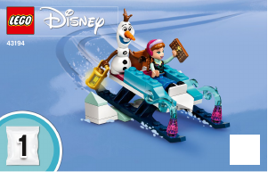 Bruksanvisning Lego set 43194 Disney Princess Anna og Elsas vidunderlige vinterland