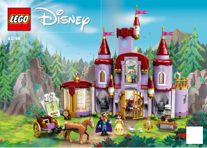 Használati útmutató Lego set 43196 Disney Princess Belle és a Szörnyeteg kastélya