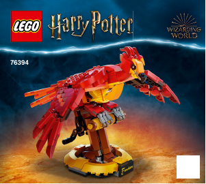 Kasutusjuhend Lego set 76394 Harry Potter Fawkes, Dumbledore’i fööniks