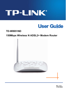 Manual TP-Link TD-W8951ND Router