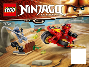 Käyttöohje Lego set 71734 Ninjago Kain miekkapyörä