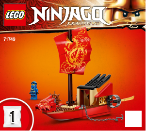 Handleiding Lego set 71749 Ninjago Laatste tocht van Destiny's Bounty