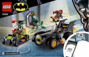 Bedienungsanleitung Lego set 76180 Super Heroes Batman vs. Joker - Verfolgungsjagd im Batmobil