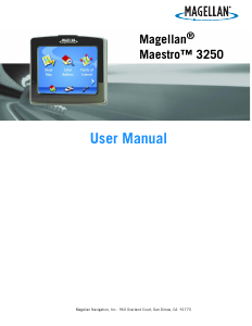 Handleiding Magellan Maestro 3250 Navigatiesysteem