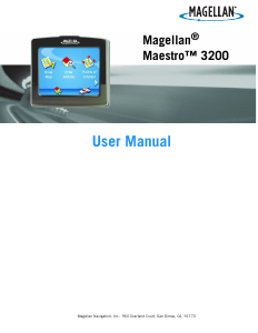 Handleiding Magellan Maestro 3200 Navigatiesysteem