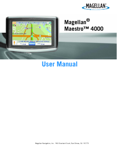 Handleiding Magellan Maestro 4000 Navigatiesysteem