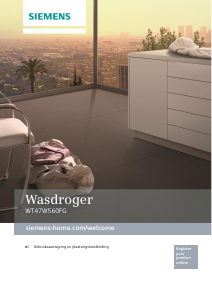 Handleiding Siemens WT47W560FG Wasdroger
