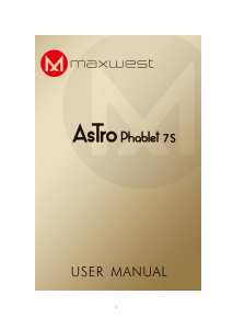 Manual Maxwest Astro Phablet 7S Mobile Phone