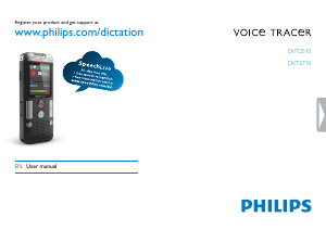 Handleiding Philips DVT2510 Voice Tracer Audiorecorder
