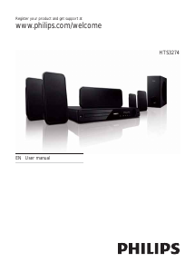 Manual Philips HTS3274 Home Theater System