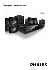 Käyttöohje Philips HTS3531 Kotiteatterijärjestelmä