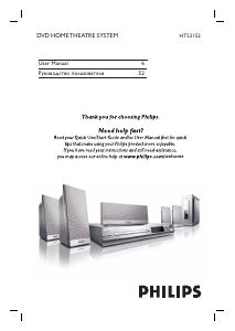 Manual Philips HTS3152 Home Theater System