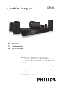 Manual de uso Philips HTS5506 Sistema de home cinema