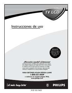 Manual de uso Philips 17PF9936 Televisor de LCD