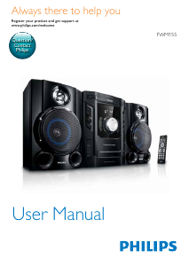 Manual Philips FWM155 Stereo-set