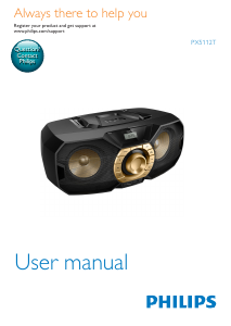 Manual Philips PX5112T Stereo-set