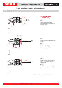 Handleiding OnGuard 5508 Fietsslot