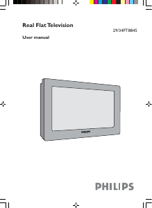 Manual Philips 34PT8845 Television