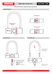 Handleiding OnGuard 5510 U-Lock Fietsslot