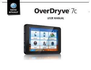 Manual Rand McNally OverDryve 7C Car Navigation