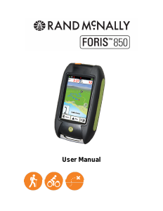 Handleiding Rand McNally Foris 850 Handheld navigatiesysteem