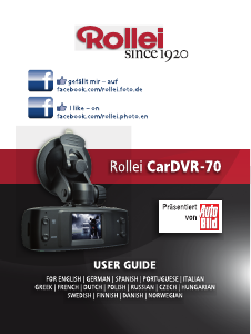Manual de uso Rollei CarDVR 70 Action cam