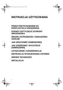 Instrukcja Whirlpool WVE1830 A+W Zamrażarka