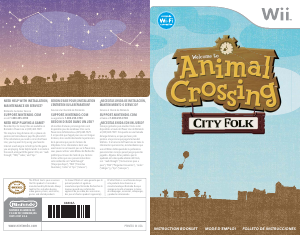 Handleiding Nintendo Wii Animal Crossing - City Folk