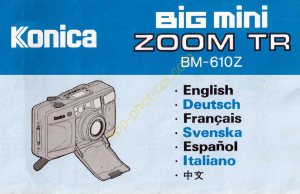 Bedienungsanleitung Konica BM-610Z Big Mini Zoom TR BM-610Z Kamera