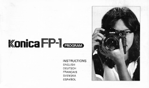 Mode d’emploi Konica FP-1 Camera