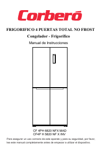 Manual de uso Corberó CF4PH6820NFXMAD Frigorífico combinado