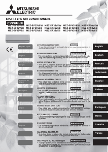 Manuale Mitsubishi MSZ-EF50VEB Condizionatore d’aria