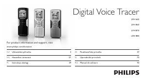 Használati útmutató Philips LFH0660 Voice Tracer Hangrögzítő