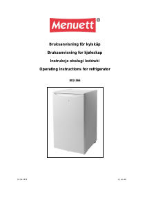 Manual Menuett 802-366 Refrigerator