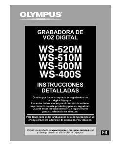 Manual de uso Olympus WS-510M Grabadora de voz