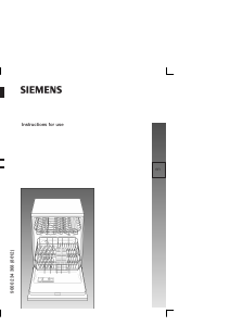 Handleiding Siemens SE23E222EU Vaatwasser