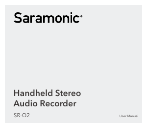 Manual Saramonic SR-Q2 Audio Recorder